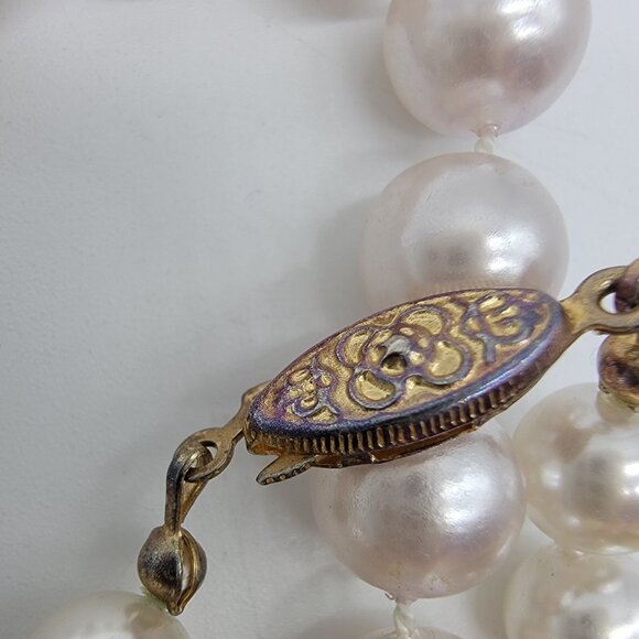 Vintage FAUX PEARLS NECKLACE LOT - Lot Of 3‎ Necklaces - Picture 3 of 7